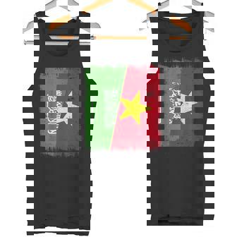 Saudi Arabia Vietnam Half Flag Saudi Arabian Vietnamese Tank Top | Mazezy