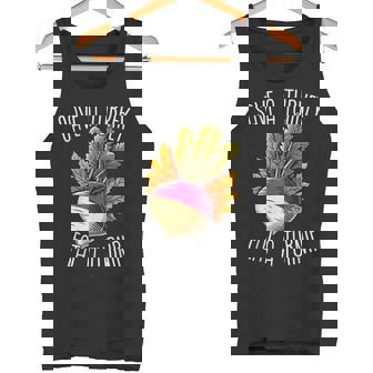 Save A Turkey Eat A Turnip Vegan Tank Top | Mazezy