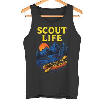 Scout Life Forest Camping Canoe Trip Tank Top Tank Top | Mazezy