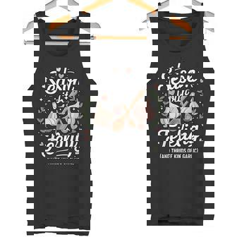 I Season With Feeling And Three Kinds Of Garlic Fun Cooking Tank Top | Mazezy