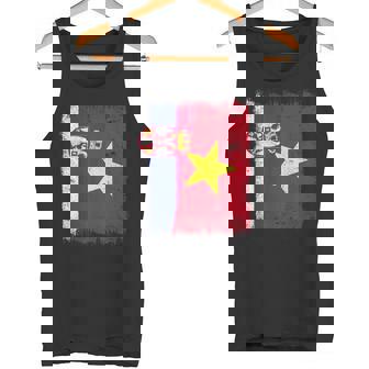 Serbia Vietnam Half Flag Serbian Vietnamese History Tank Top | Mazezy