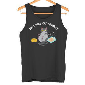 Servant Personnel Pour Chat – Cadeau Amusant Pour Les Amoureux Des Chats Débardeur e - Cadeauxyz