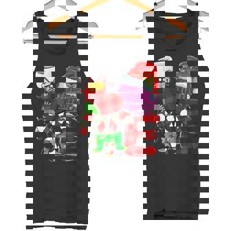 Shallot Lover Christmas Shallot Wearing Santa Hat Christmas Tank Top Tank Top | Mazezy