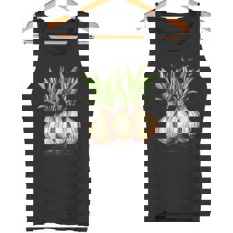 Shallots With Leaves Tank Top | Mazezy