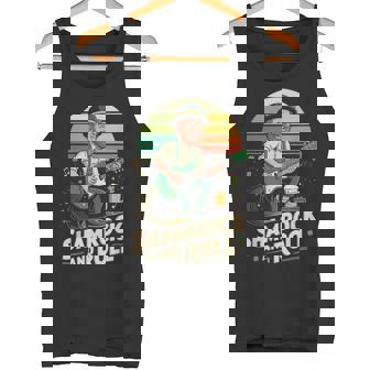 Shamrock And Roll Leprechaun Guitar Tank Top | Mazezy