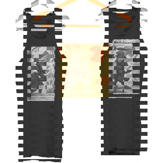 Shark Samurai Japanese Warrior Costume Sumi-e Art Tank Top | Mazezy