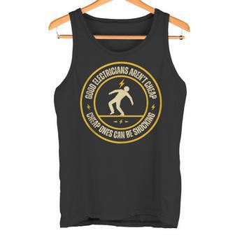 Shocking Humor Residential Electrician Trainee Apprentice Tank Top Tank Top | Mazezy