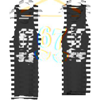 Six Seven 6 7 Meme Techno Rave EDM 6 7 Hands Holiday Tank Top Tank Top | Mazezy