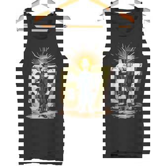 Six Seven Abraham Lincoln 67 History Tank Top | Mazezy