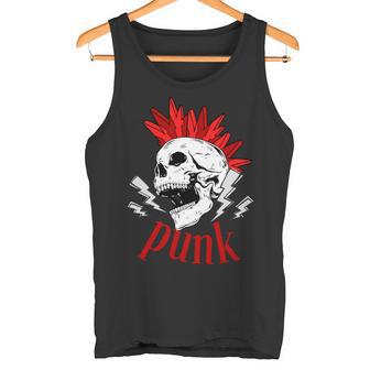 Skull Punks Tyle Punk Britannique Mohawk Manche Longue Débardeur e - Cadeauxyz