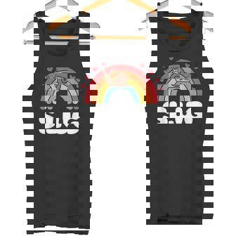 Slug Love Rainbow Snail Pride Cute Introvert Humor Tank Top | Mazezy