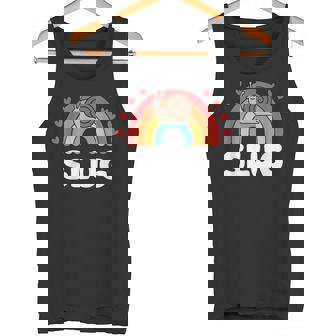 SLUG Rainbow Pride Introvert Cute Snail Lover Casual Tank Top | Mazezy