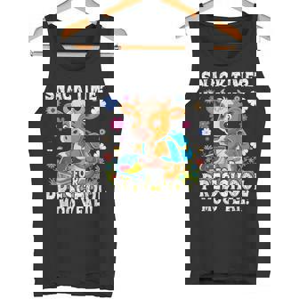 Snack Time For Preschool Moo Yeah Cow Kids Fun Tank Top | Mazezy