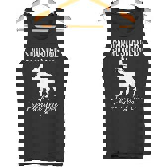 Snowshoeing Frenchie Mom Snowshoer Dog Lover Tank Top | Mazezy