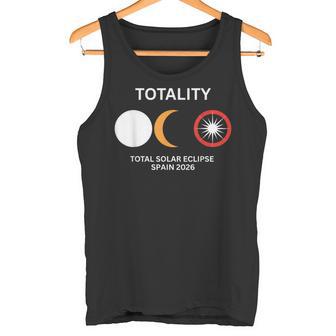 Solar Eclipse Spain 2026 Tee Total Eclipse Astronomy Sun Tank Top | Mazezy