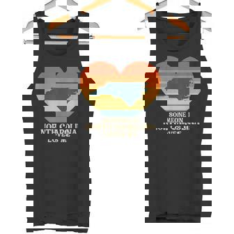 Someone In North Carolina Love Me NC US State Retro Souvenir Tank Top | Mazezy