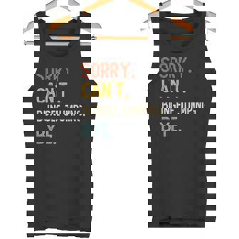 Sorry Can't Bungee Jumping Bye Shirts Bungee Jumping Lovers Tank Top | Mazezy