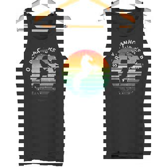 Sorry Can't Horses Bye Horse Riding Retro Sunset Tank Top | Mazezy