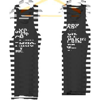 Sorry Can't Planking Bye Weightlifting Muscles Workout Tank Top | Mazezy