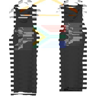 South Africa Flag Traditional Zulu Beadwork Graphic Tank Top | Mazezy