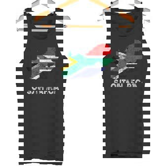 South Africa Map South African Flag Trip South African Roots Tank Top | Mazezy