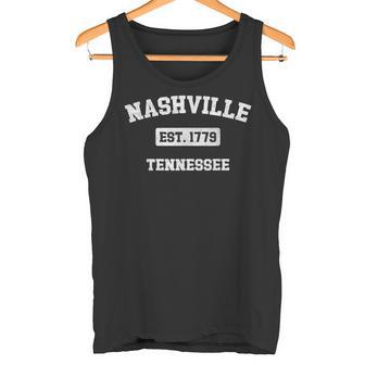 Souvenirintage Nashville Tennessee Tn Est 1779 Débardeur e - Cadeauxyz