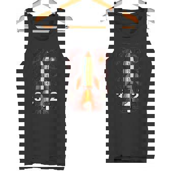 Space Rocket Counting Down Theme Astronaut Spaceman Ship Tank Top | Mazezy