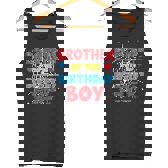 Spider Web Family Matching Brother Of The Birthday Boy Tank Top | Mazezy