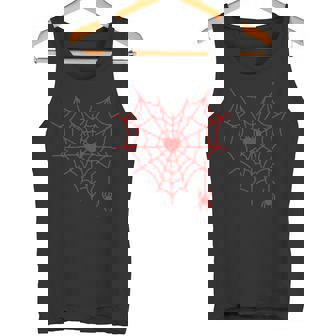 Spider Web Heart Valentine Day Couple Matching For Tank Top | Mazezy