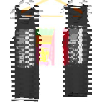 Sri Lanka Austria Half Flag Sri Lankan Austrian Heritage Tank Top | Mazezy