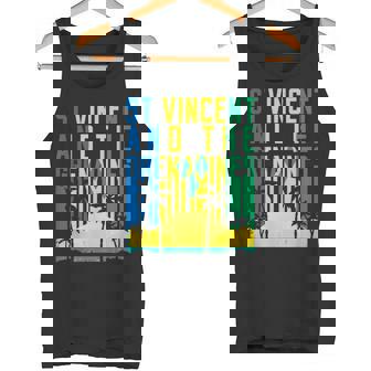 St Vincent And The Grenadines Retro 70s 80s Vintage Tank Top | Mazezy