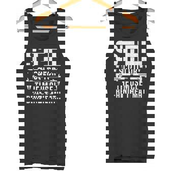 Steel Sculptor Machine Operator Machinist Tank Top | Mazezy