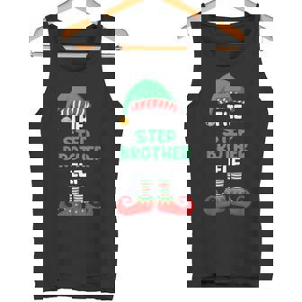 The Step-Brother Elf Shirt Matching Family Christmas Pajama Tank Top | Mazezy