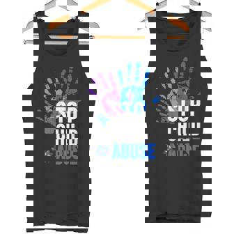 Stop Child Abuse 児童虐待をやめなさい タンクトップ - Kawaiitshirt