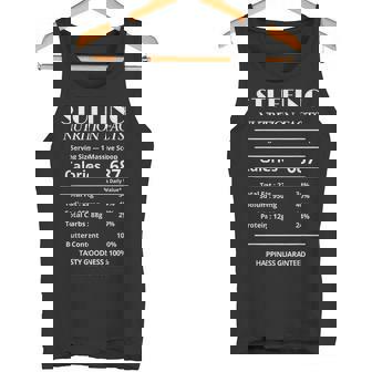 Stuffing Nutrition Facts Thanksgiving Food Tank Top | Mazezy