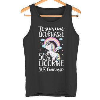 Suis Une Licornasse 50 Licorne 50 Connasse Licorne Adultes Débardeur e - Cadeauxyz