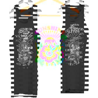 Sunshine Paradise Surf Festival 70s Retro Flower Power Tank Top Tank Top | Mazezy