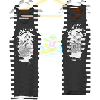 Surfing Frog Riding Surfboard Froggy Footer Surfer Men Tank Top Tank Top | Mazezy