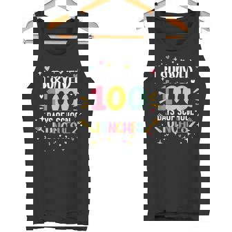 I Survived 100 Days Of School Lunches 100th Day Cafeteria Tank Top | Mazezy