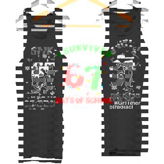 I Survived 67 Days Of School 5th Grade Teacher Christmas Tank Top | Mazezy