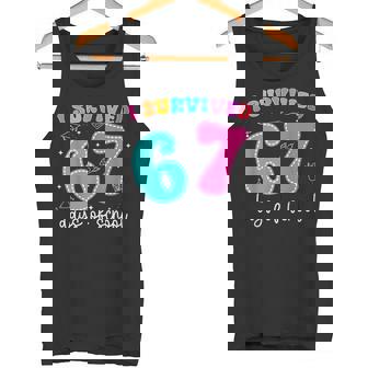 I Survived 67 Days Of School Six Seven Teacher Meme Tank Top | Mazezy