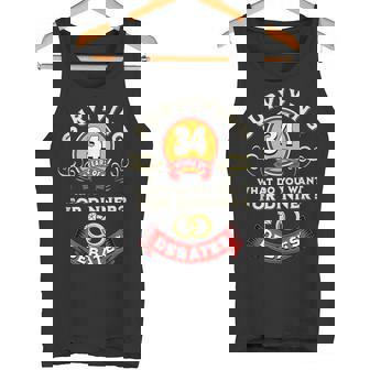 Surviving 34 Years Of Debates 34th Wedding Anniversary Tank Top Tank Top | Mazezy
