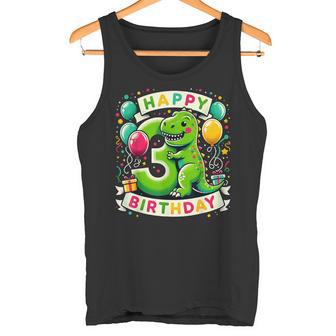 T-Rex 3Er Cumpleaños Niño Niña 3 Años Tercero Tres T-Rex Camiseta sin mangas - Regaloses