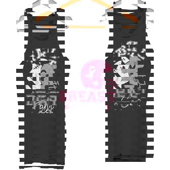 Tackle Breast Cancer Awareness Pink Ribbon American Football Tank Top | Mazezy