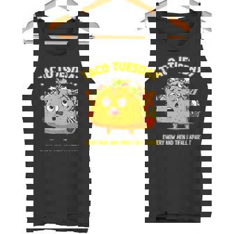 Taco Tuesday Lover Tee Every Now And Then I Fall Apart Tank Top | Mazezy