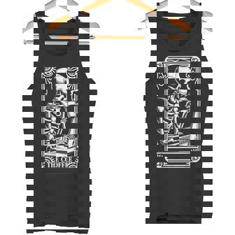 Tarot Card The Coffee Lover Office Worker Coworker Coffee Tank Top | Mazezy