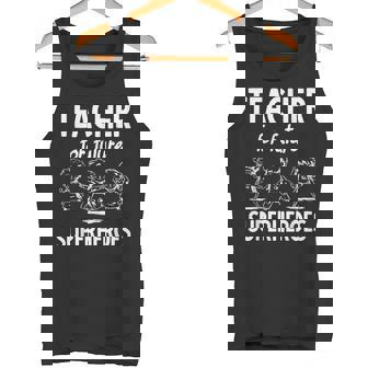 Teacher Superhero Teaching Tutoring School Kids Tank Top | Mazezy