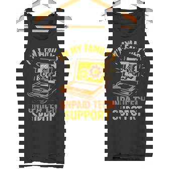 Tech Guy Support Computer Geek Nerd Engineer Graphic Tank Top | Mazezy