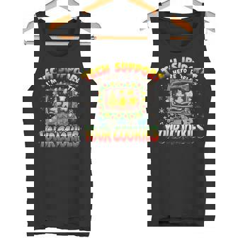 Tech Support Delete Your Cookies Christmas Meme Tank Top | Mazezy