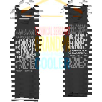 Technical Sergeant Grandpa Like a Grandpa But Cooler Tank Top | Mazezy